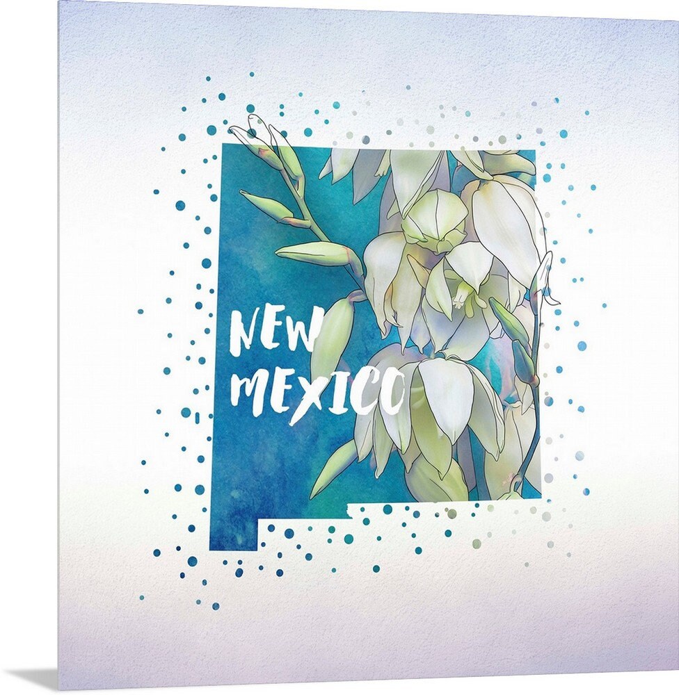 New Mexico State Flower Yucca Flower Metal Wall Art Print Etsy