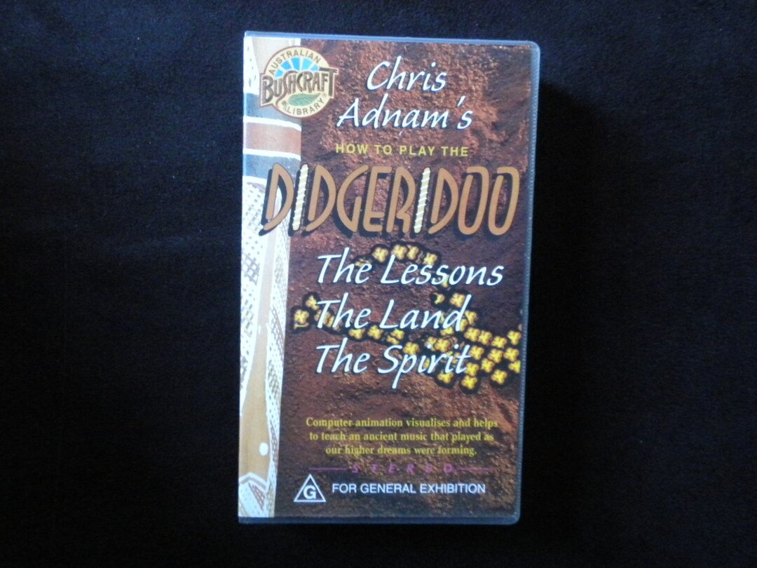 Didgeridoo Video Tape VHS Chris Adnam's How to Play Etsy