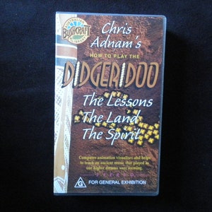 Didgeridoo Video Tape VHS Chris Adnam&#39;s How To Play