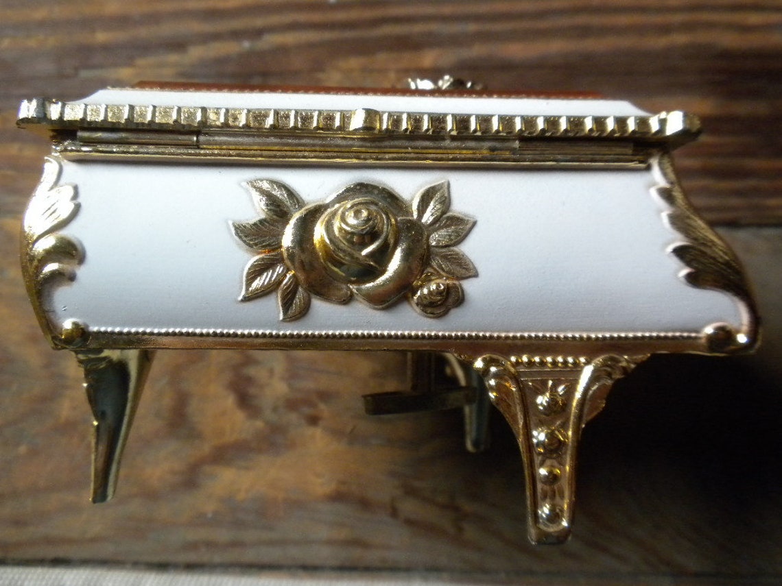 Jewelry Trinket Footed Sankyo Music Box Piano Shape Made In Etsy.de