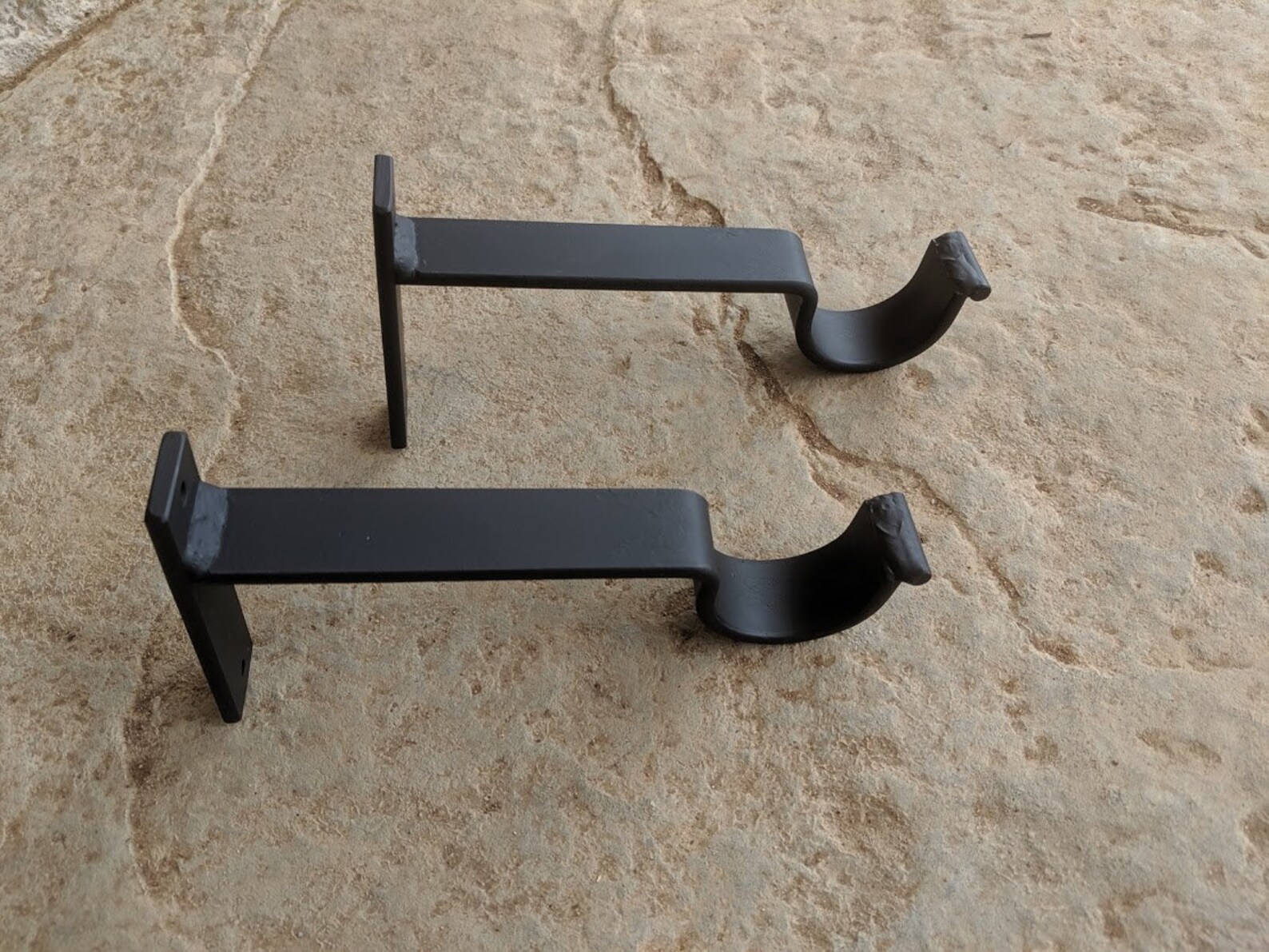 Drapery Rod Brackets 1each Handmade Heavy Duty Large Etsy