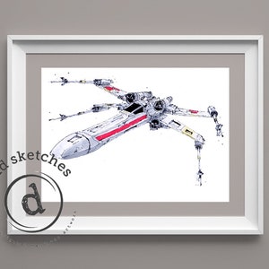 X-Wing Kämpfer | Star Wars Drucke und Karten von David Callear
