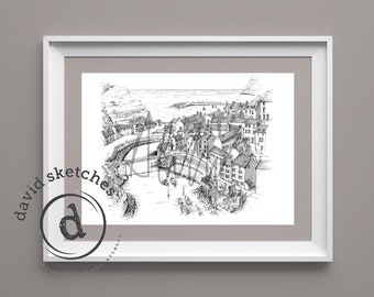 Staithes, Yorkshire | Art print by David Callear