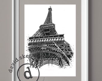 La Tour Eiffel | Cards and prints by David Callear