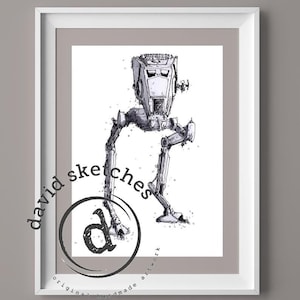 AT-ST | Kunstprint van David Callear
