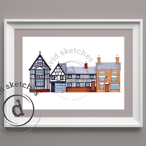 La rue principale | Cartes et gravures Sandbach de David Callear