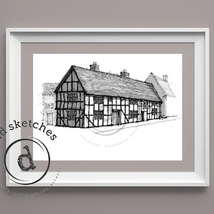 Le chat du Cheshire, Nantwich | Cartes et affiches de David Callear