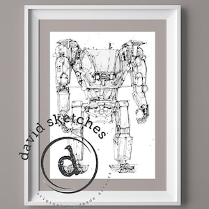 Mech Walker, Avatar | Art print by David Callear