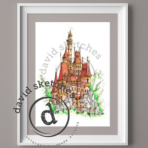 El castillo de la bestia / Tarjetas y láminas de David Callear