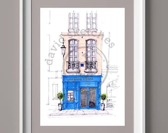 Paris shopfront | Cards and prints by David Callear