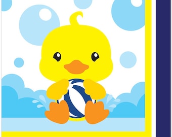 Birthday Direct,  Lil Ducky Lunch Napkins, 7 inch, 16 count