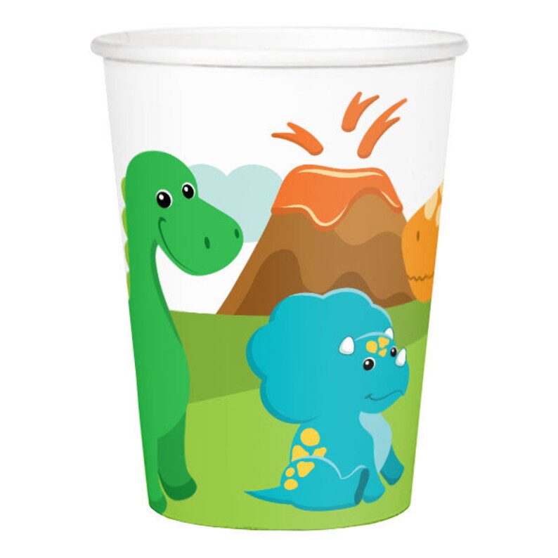 Little Dinosaur Party Paper Cups/ Dino Cups/ Kids Birthday Etsy