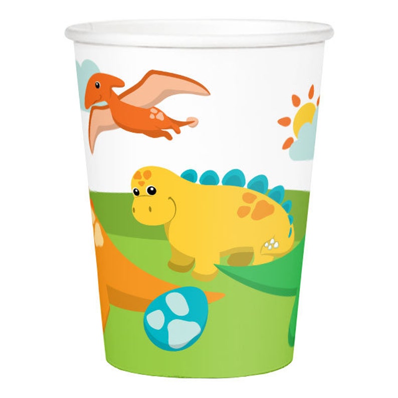 Little Dinosaur Party Paper Cups/ Dino Cups/ Kids Birthday Etsy