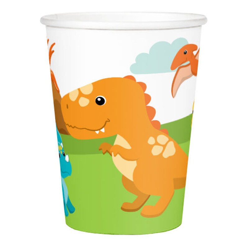 Little Dinosaur Party Paper Cups/ Dino Cups/ Kids Birthday Etsy