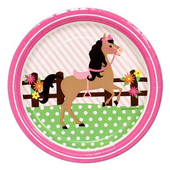 horse paper plates