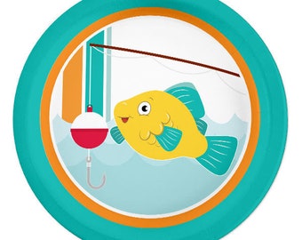 Birthday Direct,  Lil Fish Dessert Plates, 7 inch, 8 count