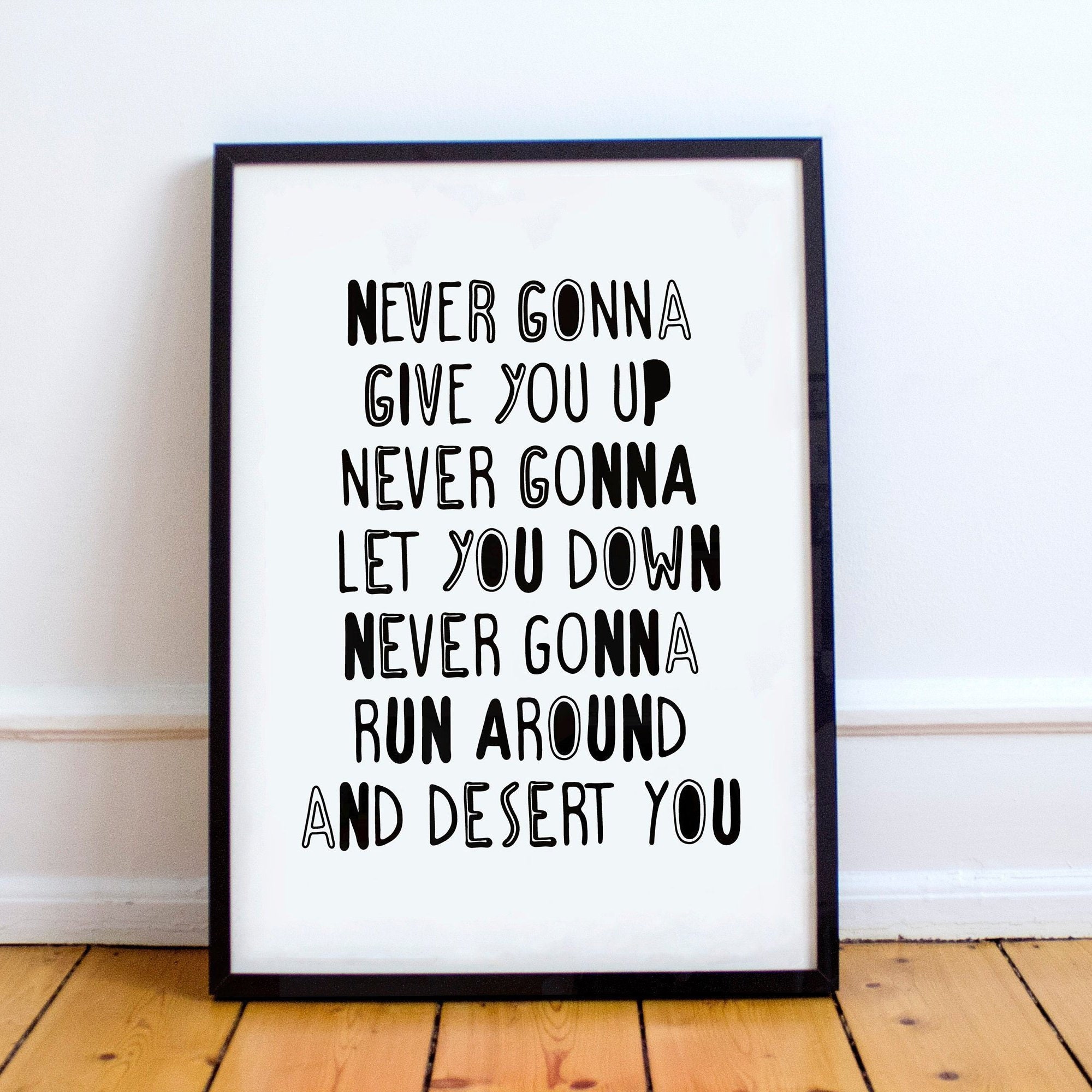 Rick Astley Rick Roll Never Give You Up Photographic Print for