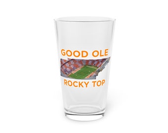 University of Tennessee Volunteers Good Ole Rocky Top State Outline - Pint Glass, 16oz