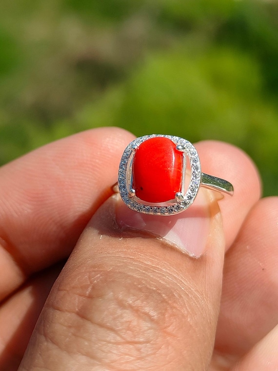Coral rings cheap for sale