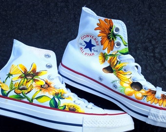 Sunflower shoes | Etsy