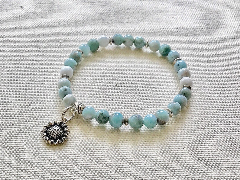 larimar beaded bracelet