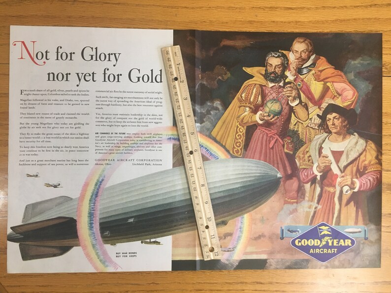 Centerfold Goodyear Ad from Saturday Evening Post