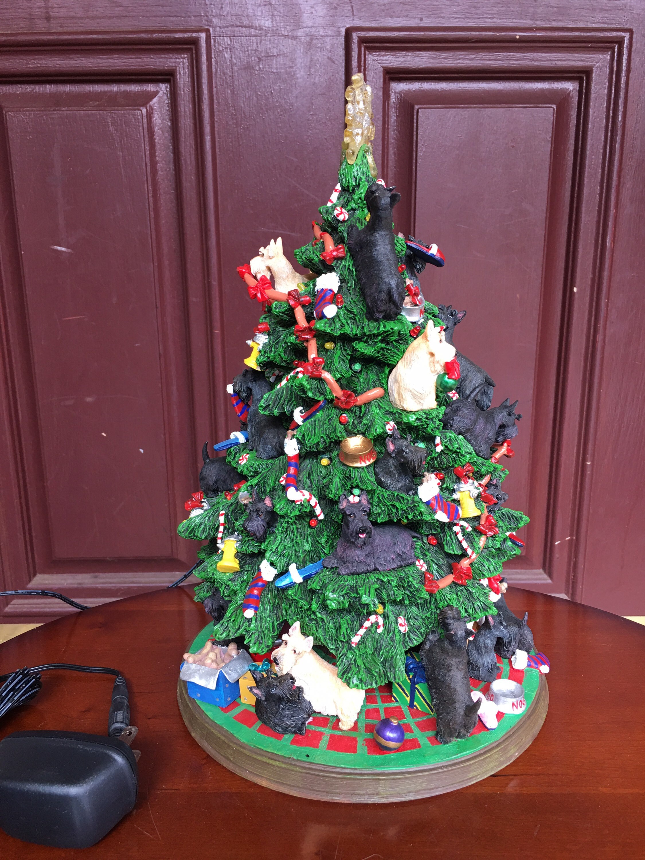 Danbury Mint Scottish Terrier Christmas Tree Decor with light Etsy