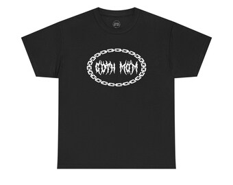 Koszulka z napisem Chained Goth Mom (dla dorosłych)