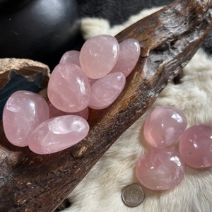 Rose Quartz Palm Stone