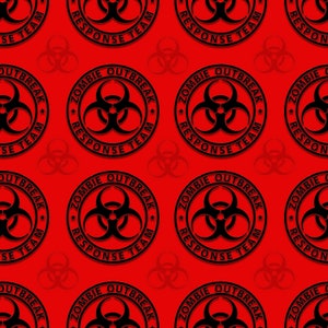 Zombie fabric, Zombies, knit fabric, cotton fabric, zombies response, walking dead, movie fabric, zombie apocalypse, cotton by the yard,