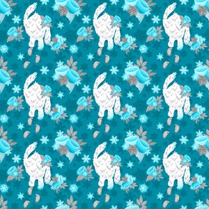 Yeti fabric, animal fabric, Christmas fabric, cotton fabric, fabric by the yard, knit fabric, Yeti prints, Yeti prints, christmas animals