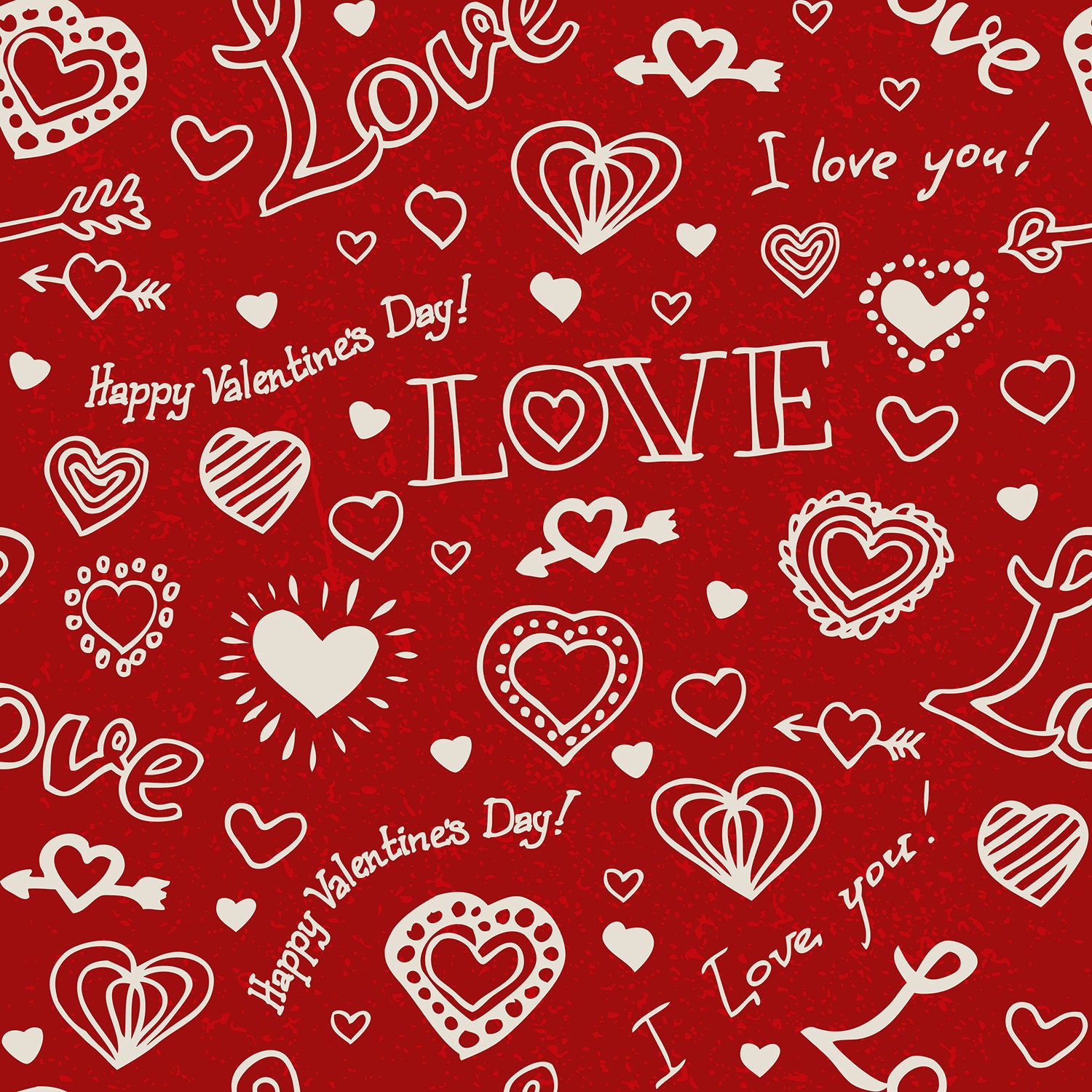 S159 Hearts fabric valentine fabric knit fabric heart Etsy