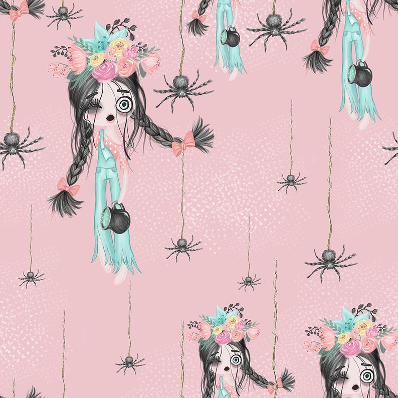 Halloween Fabric Pumpkin Fabric Knit Fabric Cotton Fabric Etsy