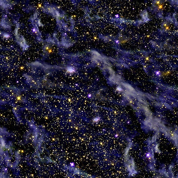 Space Fabric Outer Space Solar System Fabric Galaxy Fabric Stars Fabric Nebula Fabric Milky Way Novelty Fabric Cotton By The Yard