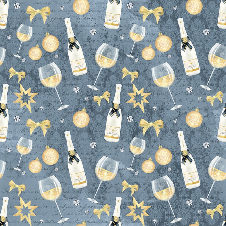 New Years Fabric Celebration Fabric New Year Party Fabric Etsy