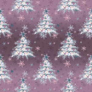 Xmas tree fabric, Christmas fabric, Christmas prints, cotton fabric, knit fabric, fabric by the yard, Christmas trees, holiday trees,