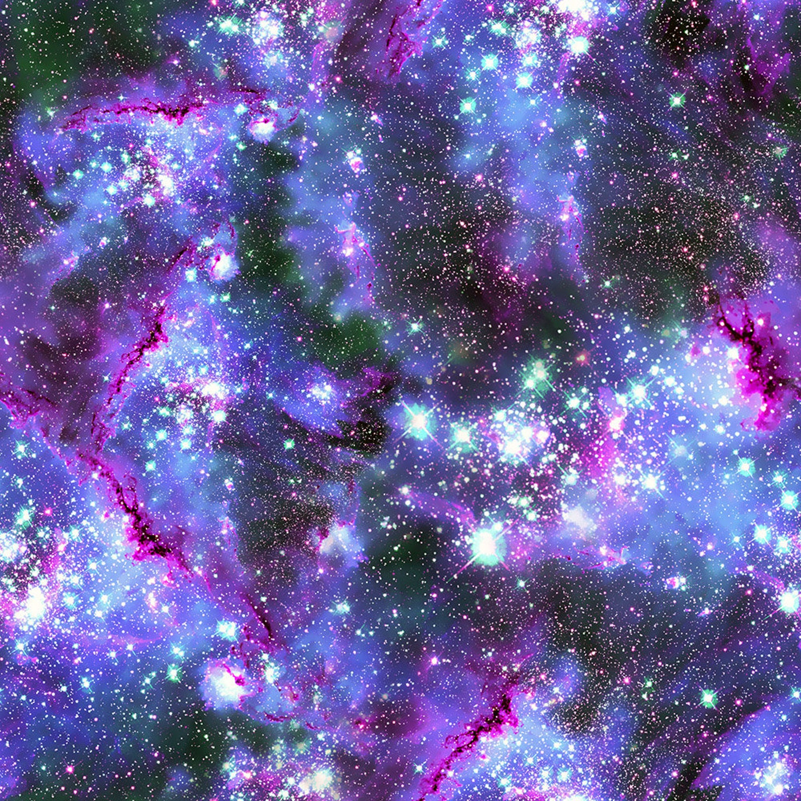 Space Fabric Outer Space Solar System Fabric Galaxy Fabric Etsy