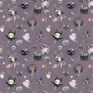 Halloween fabric, pumpkin fabric, knit fabric, cotton fabric, jack o lantern fabric, witch fabric, skull fabric, halloween spider