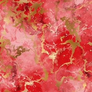 Red marble fabric, marble prints, red and gold, marble designs, red fabric, cotton by the yard, fleece fabric, knit fabric