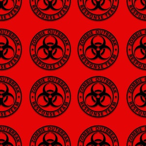 Zombie fabric, Zombies, knit fabric, cotton fabric, zombies response, walking dead, movie fabric, zombie apocalypse, cotton by the yard,