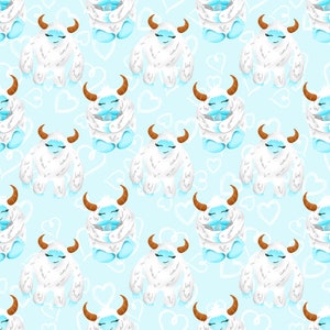 Yeti fabric, animal fabric, Christmas fabric, cotton fabric, fabric by the yard, knit fabric, Yeti prints, Yeti prints, christmas animals