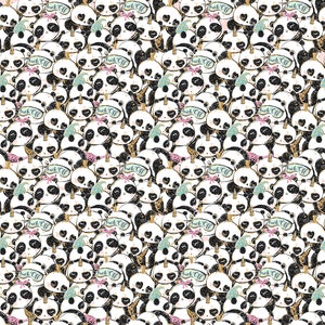 panda fabric jungle fabric cotton fabric knit fabric fabric by the yard cotton by the yard panda prints pandas on trees panda patterns