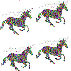 unicorn fabric unicorn stars fabric fabric by the yard unicorn rainbow fabric cotton fabric Knit fabric jersey knit fabric quilting fabric