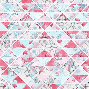 unicorn fabric unicorn hearts fabric fabric by the yard unicorn rainbow fabric cotton fabric Knit fabric jersey knit fabric quilting fabric