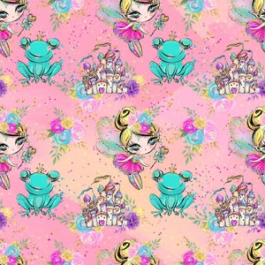 fairy fabric, unicorn fabric, dragon fabric, castle fabric, fairy prints, cotton fabric, knit fabric, fabric by the yard, fairies, magical