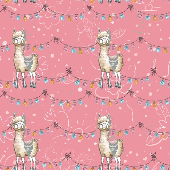 Llama Fabric, Llama Prints, Llama Fabric, Fabric by the Yard, Knit by the  Yard, Cotton Fabric, Girl Fabric, Llama Print, Floral Llama Fabric - Etsy