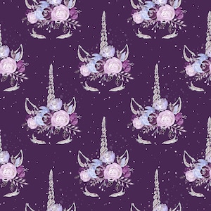 s265 unicorn fabric unicorn cloud fabric fabric by the yard unicorn rainbow fabric cotton fabric Knit fabric jersey knit fabric quilting