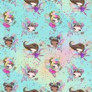 fairy fabric, unicorn fabric, dragon fabric, castle fabric, fairy prints, cotton fabric, knit fabric, fabric by the yard, fairies, magical