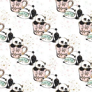 panda fabric jungle fabric cotton fabric knit fabric fabric by the yard cotton by the yard panda prints pandas on trees panda patterns