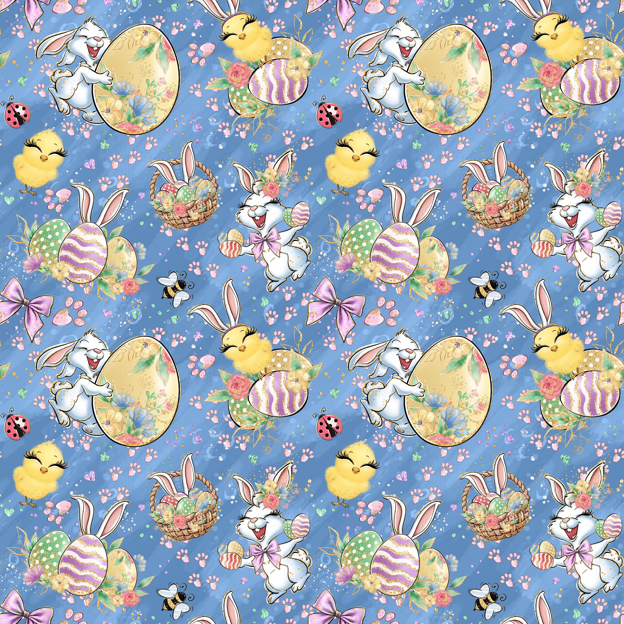 Easter Fabric Bunny Fabric Cotton Fabric Knit Fabric Etsy